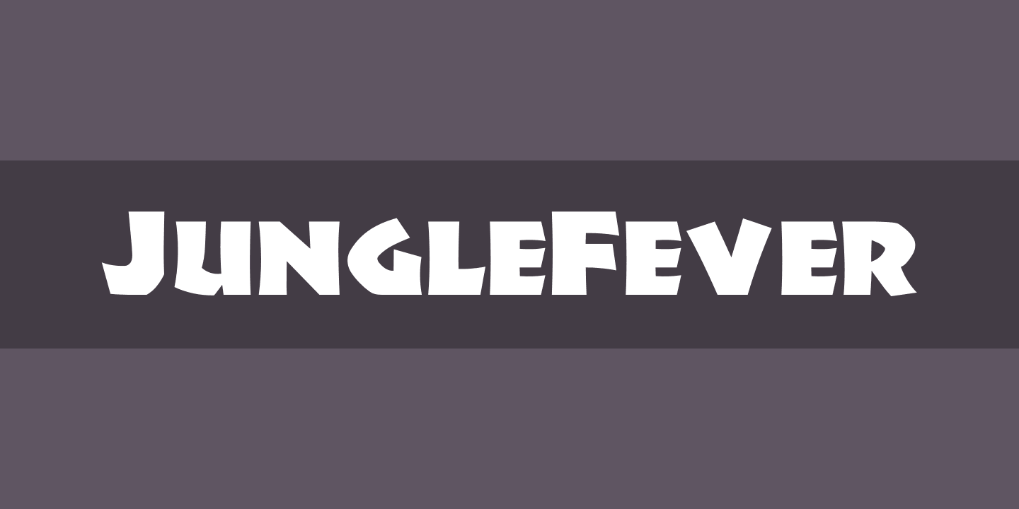 Ejemplo de fuente JungleFever Regular